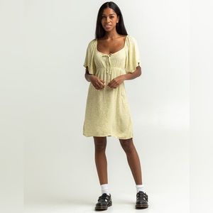 BILLABONG Secret Garden Floral Womens Babydoll Mini Dress